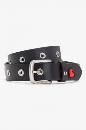 Black Fred Perry BT2406 Women's Belts | SG1214BEXC