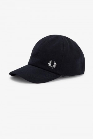 Black Fred Perry Classic Piqué Men's Hats | SG1980QMAZ