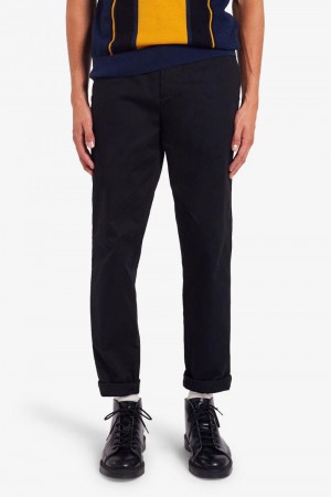 Black Fred Perry Classic Trouser Men's Pants | SG1717GSOL