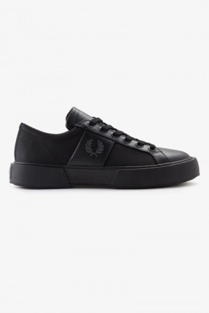 Black Fred Perry Exmouth Men's Shoes | SG1929WNBY