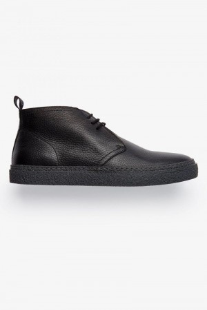 Black Fred Perry Hawley Men's Shoes | SG1922XYUF