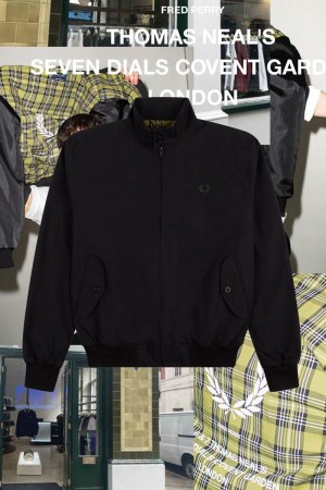 Black Fred Perry J2837 Men's Jackets | SG1849MQZA