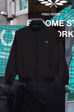 Black Fred Perry J2837 Men's Jackets | SG1851WNBY