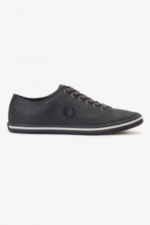 Black Fred Perry Kingston Men's Shoes | SG1908UZGT