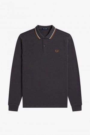 Black Fred Perry M3636 Men's Polo Shirts | SG1594ILHS