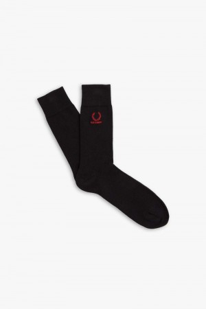 Black Fred Perry SC9062 Men's Socks | SG1880TCEV