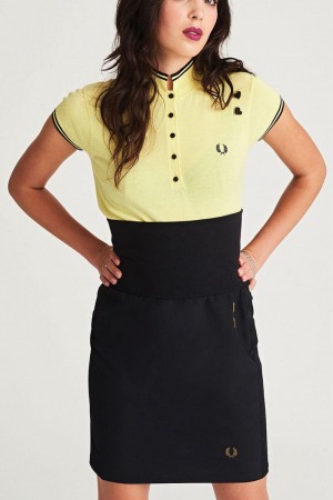 Black Fred Perry SE3025 Women's Skirts | SG1055QMAZ