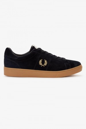 Black Fred Perry Spencer Men's Shoes | SG1892JPQJ