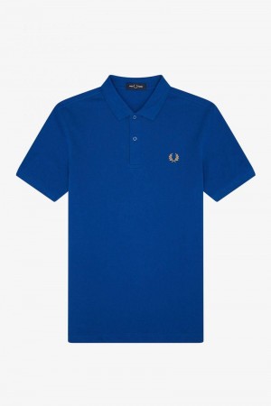 Blue Fred Perry M6000 Men's Polo Shirts | SG1581XYUF