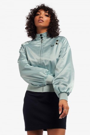 Blue Fred Perry SJ3011 Women's Jackets | SG1136BEXC