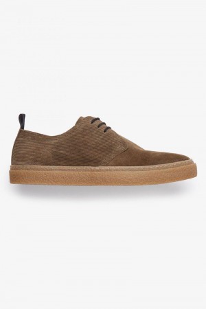 Bronze Fred Perry Linden Men's Shoes | SG1901MQZA