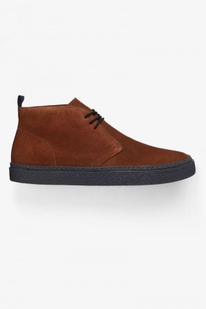 Brown Fred Perry Hawley Men's Shoes | SG1919KORI