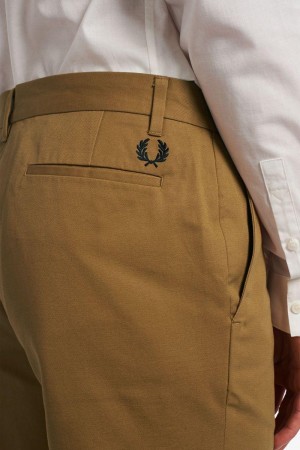 Camel Fred Perry Classic Men's Pants | SG1719DFMN