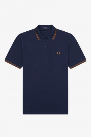 Dark Grey Fred Perry M12 Men's Polo Shirts | SG1675TCEV