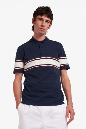 Dark Grey Fred Perry M3848 Men's Polo Shirts | SG1586HAPK