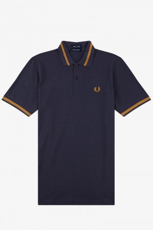 Deep Grey Fred Perry M2 Men's Polo Shirts | SG1660ZUTG