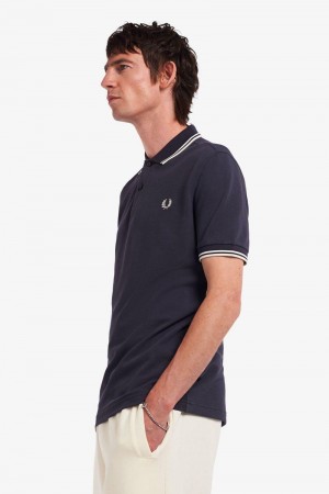 Deep Grey Fred Perry M3600 Men's Polo Shirts | SG1635LISH