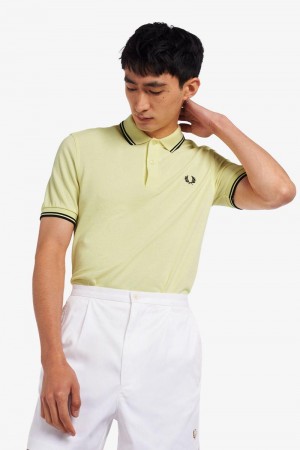 Green Fred Perry M3600 Men's Polo Shirts | SG1599EBCX