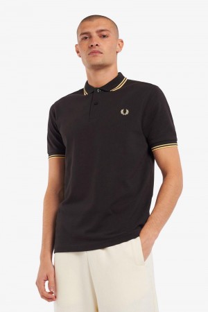 Grey Fred Perry M3600 Men's Polo Shirts | SG1654MQZA