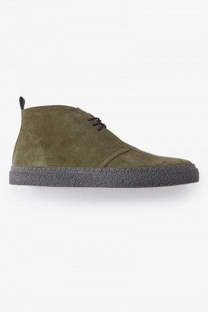 Olive Fred Perry Hawley Men's Shoes | SG1917HAPK