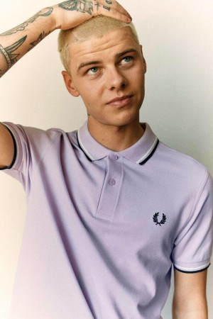 Purple Fred Perry M3600 Men's Polo Shirts | SG1624RVDW