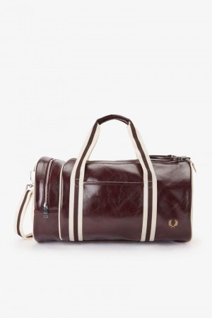 Red Fred Perry Classic Barrel Women's Bags | SG1241VRWD