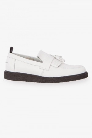 White Fred Perry B9299 Men's Shoes | SG1940DFMN