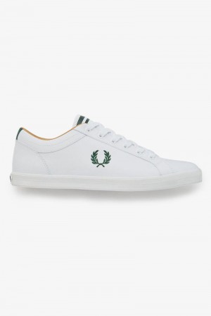 White Fred Perry Baseline Men's Shoes | SG1932TCEV