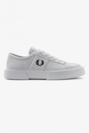 White Fred Perry Exmouth Men's Shoes | SG1926NWYB