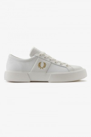 White Fred Perry Exmouth Men's Shoes | SG1927MQZA