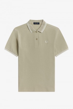 White Fred Perry G3600 Women's Polo Shirts | SG1084BEXC