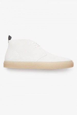 White Fred Perry Hawley Men's Shoes | SG1918JPQJ