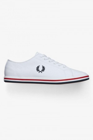 White Fred Perry Kingston Men's Shoes | SG1903WNBY