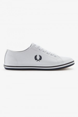 White Fred Perry Kingston Men's Shoes | SG1904EBCX