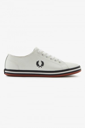 White Fred Perry Kingston Men's Shoes | SG1905RVDW