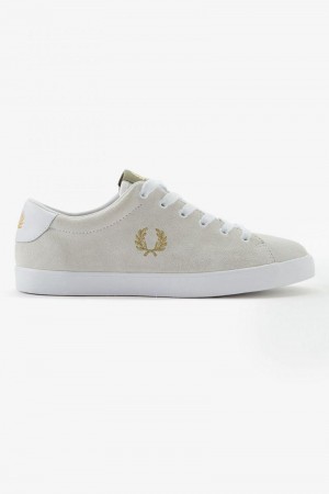 White Fred Perry Lottie Women's Shoes | SG1188BEXC