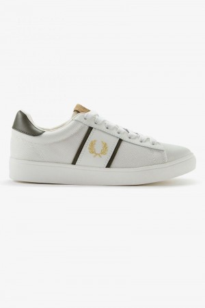 White Fred Perry Spencer Men's Shoes | SG1890GSOL