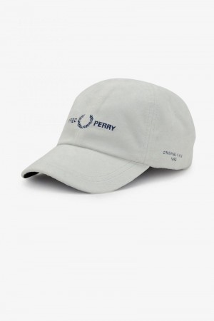 White Fred Perry Towelling Men's Hats | SG1964AHKP